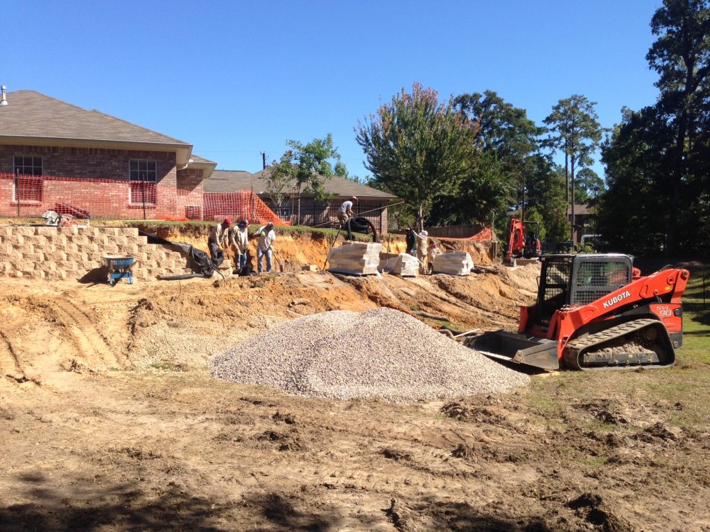 walls and retaining wall 10